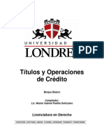 Antologia de Titulos y Operaciones de Credito