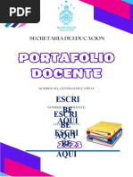 Portafolio Docente Basica I, II y III Ciclo