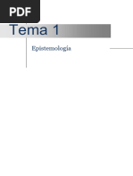 T1 Epistemologia