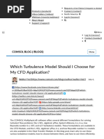 Which Turbulence Model Should I Choose For My CFD Application - COMSOL Blog