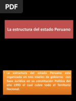 La Estructura Del Estado Peruano Clase 5 Socilogia