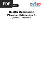 Health Optimizing Physical Education 1: Quarter 1 - Module 7