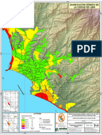 Mapa de Zonificacion Sismica, Ciudad de Lima