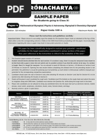 Dronacharya II 2024 Sample Paper Class Xi p4 PCM