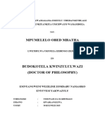 Ukuchazwa Kwamagama EsiZulu-udedangendlale Wendima Nenkiyankiya Umchwayo Wamamboza