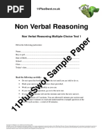 11 Non Verbal Reasoning 11plusswot 2005