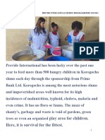 Feeding Program Report - Provide International.