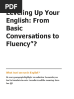 Leveling Up Your English From Basic Conversations To Fluency