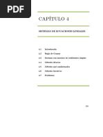 Capítulo 4 Sistemas de Ecuaciones Lineales