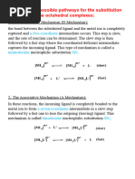 Inorganic Reaction Mechanism Oral Questions