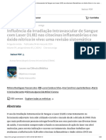 In Uência Da Irradiação Intravascular de Sangue Com Laser (ILIB) Nas Citocinas in Amatórias e No Óxido Nítrico in Vivo: Uma Revisão Sistemática