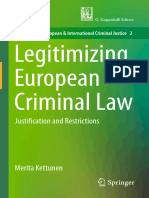 Legitimizing European Criminal Law