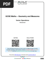 Gcse Geometry Vector Operations Exercise