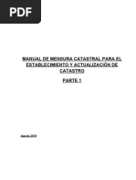 Manual de Establecimiento y Actual Ización Del Catastro (Parte 1) 081119