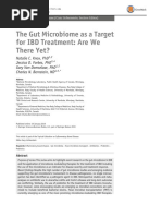 The Gut Microbiome As A Target For IBD Treatment - Are We There Yet