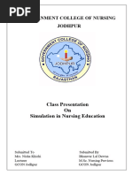 Simulation in Nursing Education