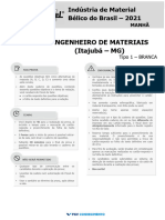 Imbel Engenheiro de Materiais Reaplicacao Prova 2021