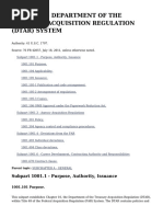 Part 1001 - Department of The Treasury Acquisition Regulation Dtar System