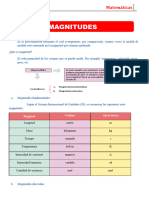 Magnitudes para Sexto Grado de Primaria