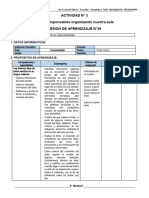 3° Grado - Sesiones Del 18 de Marzo