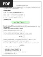 Progressão Geométrica