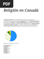 Religión en Canadá - Wikipedia, La Enciclopedia Libre