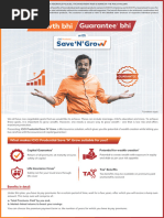 SaveNGrow Online Leaflet