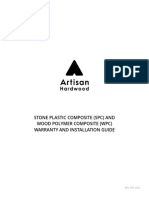 Artisan SPC Warranty Installation Guide v02.03