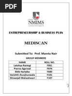 Mediscan: Entrepreneurship & Business Plan