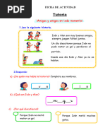 Ficha Tutoría Amigos en Todo Momento 2024 Maestra Janet 1°