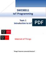 Topic 1 (Introduction To IoT)