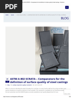 ASTM A 802 SCRATA - Comparators For The Definition of Surface Quality of Steel Castings - Howshun