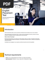 Versant English Placement Test - Technical Requirements ENG