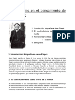 Cognitivismo en El Pensamiento de Jean Piaget