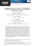 Gallagher Et Al. - 2020 - Building Resources in Caregivers Feasibility of A