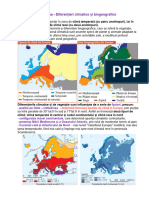 Europa - Clima Și Vegetația