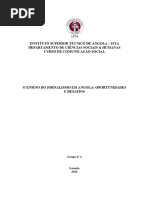 O Ensino Do Jornalismo em Angola