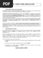 Chimie: Structure Cristalline: I. L'état Cristallin