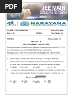 STAR CO-SC (MODEL-B) - Jee-Main - CTM-34 - QP FINAL