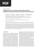 Comparisons of Two Typical Specialized Finite Elem