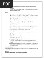Archimedes Principle Physics Practical