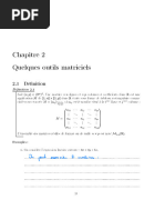 Chapitre 2 - Calcul Matriciel