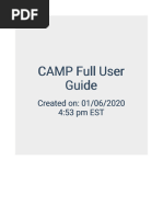 CAMP Full User Guide