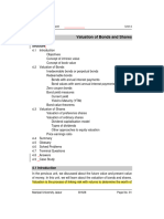 Unit 4 Valuation of Bonds and Shares