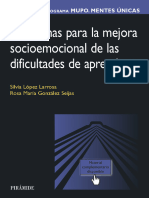 Programa MUPO. MENTES ÚNICAS. Programa para La Mejora Socioemocional de Las Dificultades de Aprendizaje