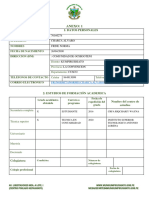 Anexo 1 - Presentación Curriculum Vitae PDF