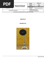 Práctica 4: Manual de Prácticas Del Laboratorio de Estática