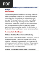 Heat Budget