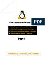 Linux Command Cheat Sheet Part 1