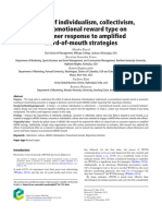 2024 - JCM - The Role of Individualism, Collectivism, and Promotional Reward Type On Consumer Response To Amplified Word-Of-Mouth Strategies